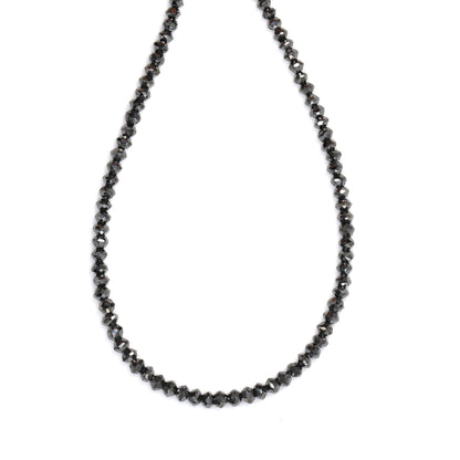 Black Diamond 1.7mm Faceted Rondelles