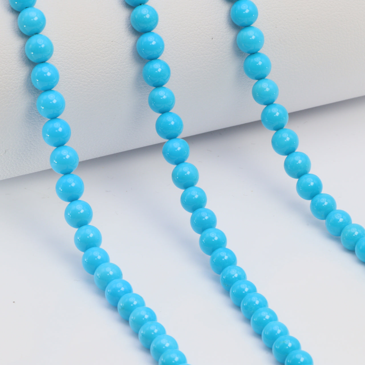 Sleeping Beauty Turquoise 5mm Smooth Rounds