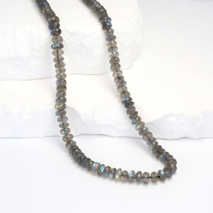 AAA Blue Labradorite 5mm Faceted Rondelles