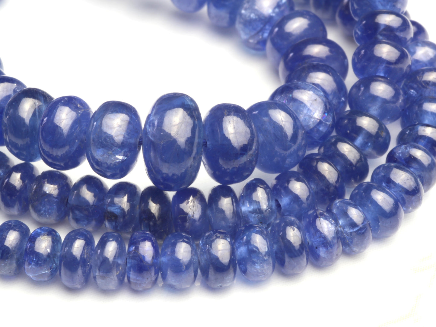 Cornflower Blue Sapphire 4mm Smooth Rondelles