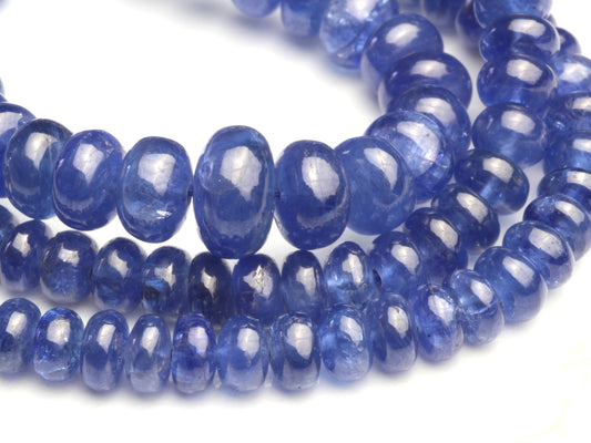 Cornflower Blue Sapphire 4mm Smooth Rondelles