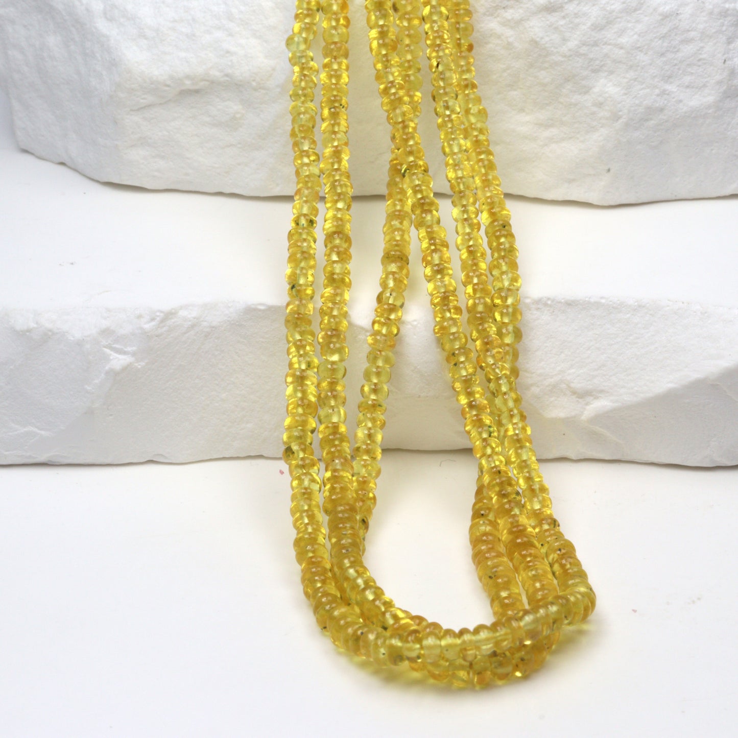 Yellow Sapphire 3mm Smooth Rondelles