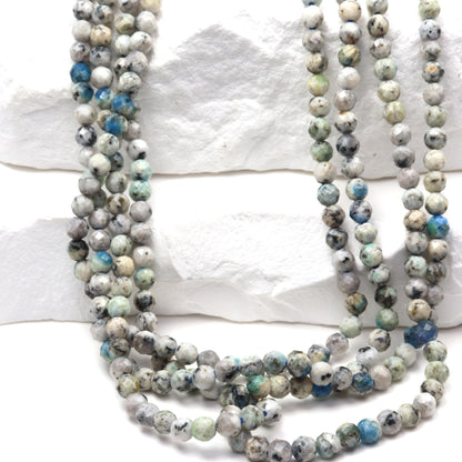 K2 Jasper 3.5mm Faceted Rounds