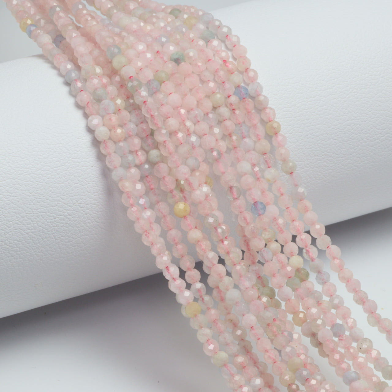 Pink Morganite 2.5mm Faceted Rounds