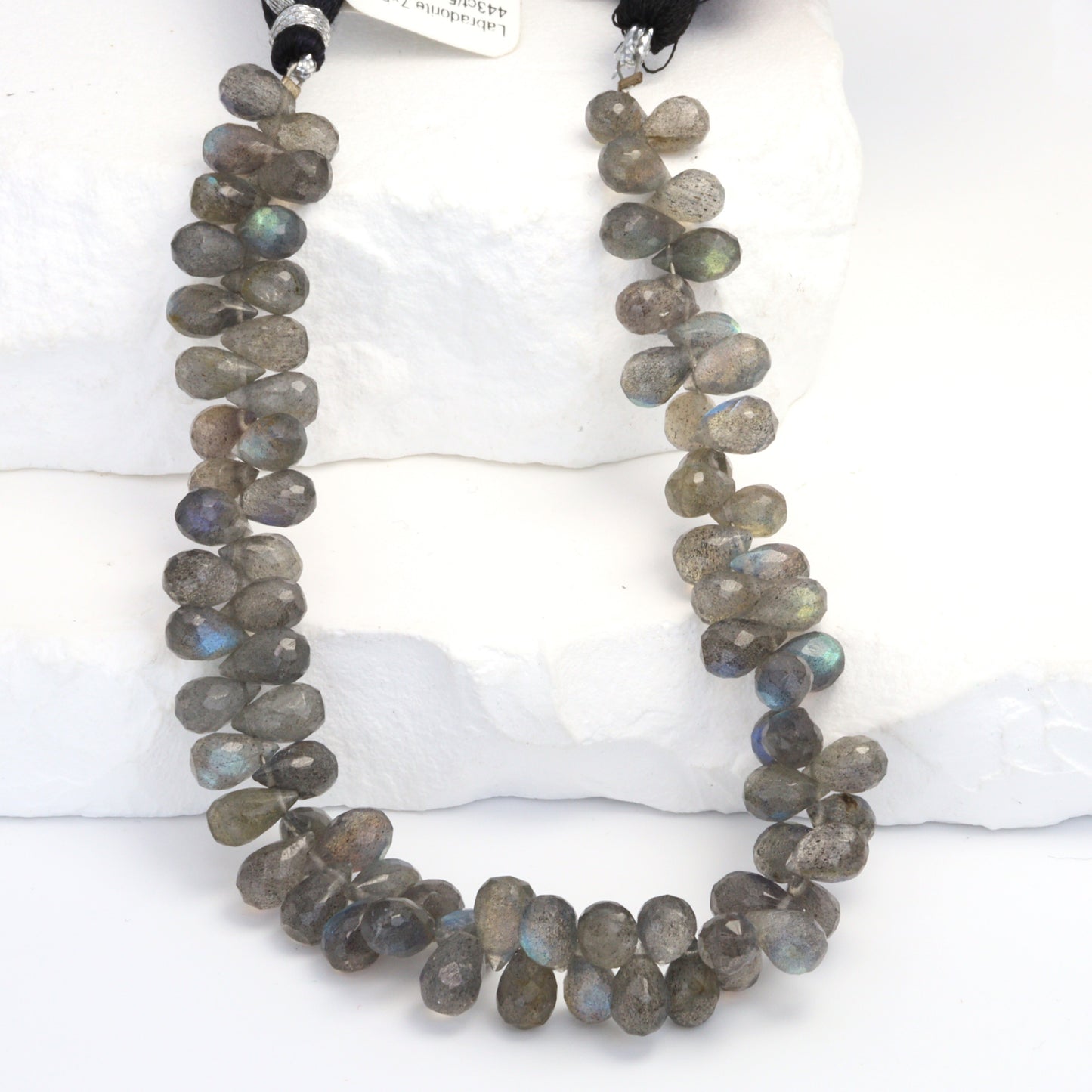 AAA Blue Labradorite 7x5mm Faceted Teardrop Briolettes