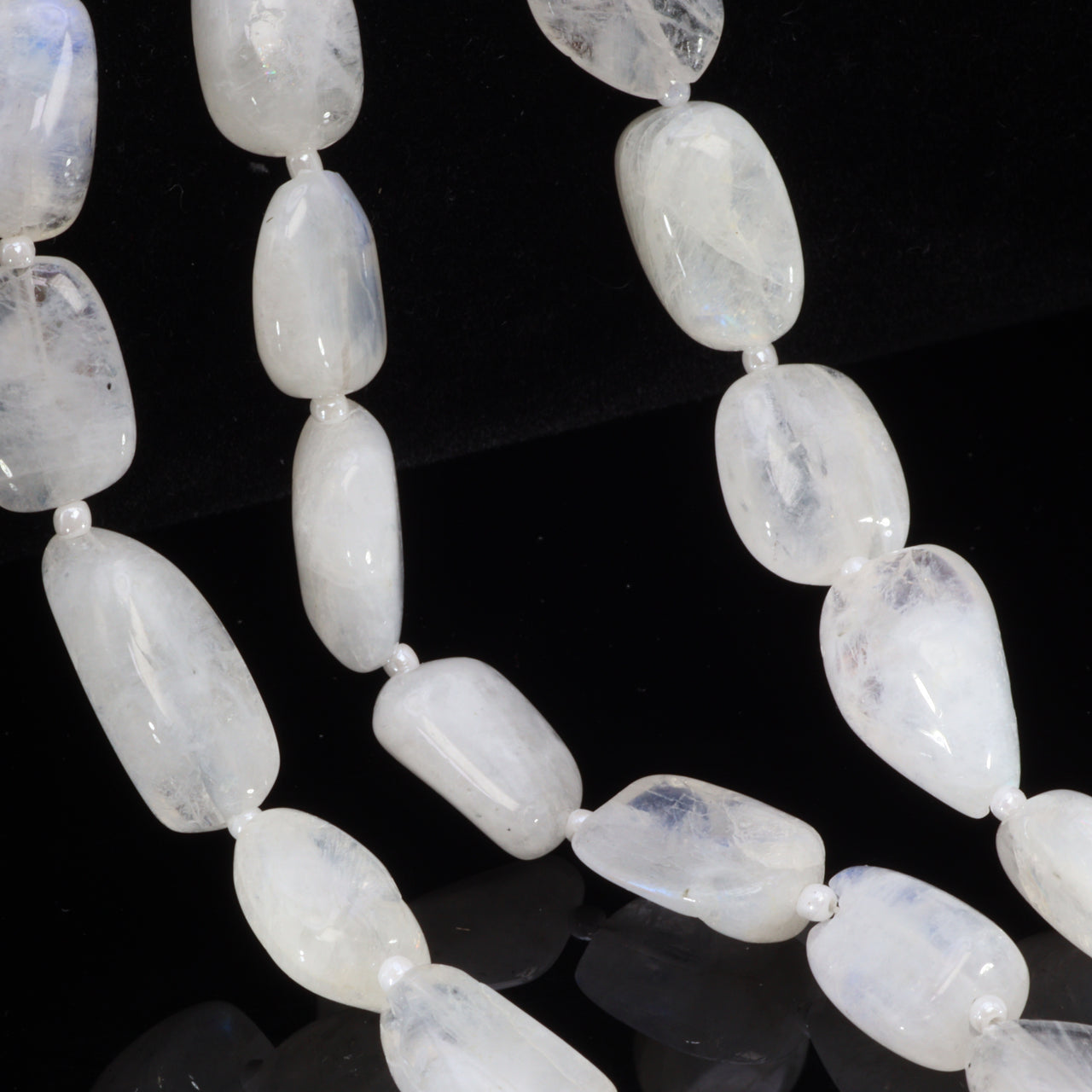 Rainbow Moonstone 12x10mm Smooth Nuggets