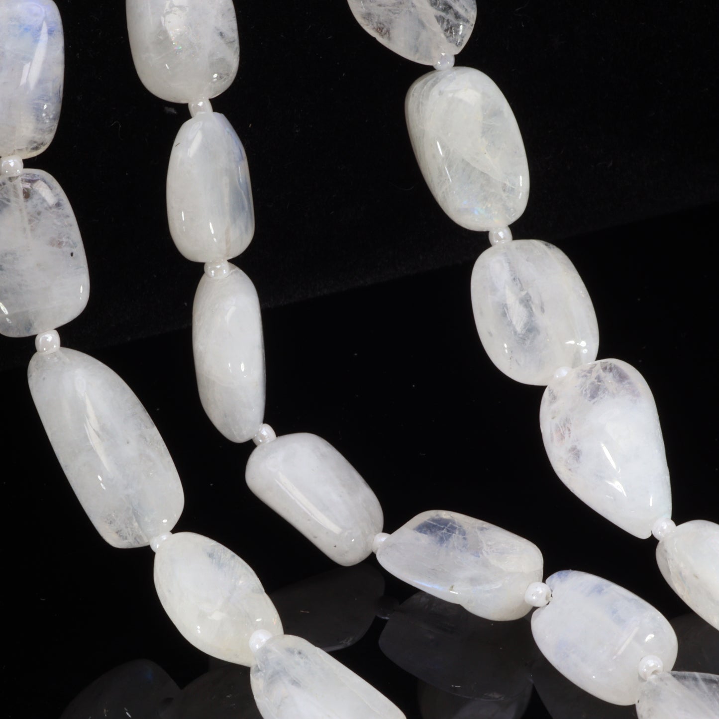 Rainbow Moonstone 12x10mm Smooth Nuggets