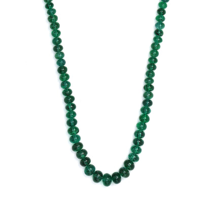 Green Emerald 2.5mm - 4.5mm Smooth Rondelles Bead Strand