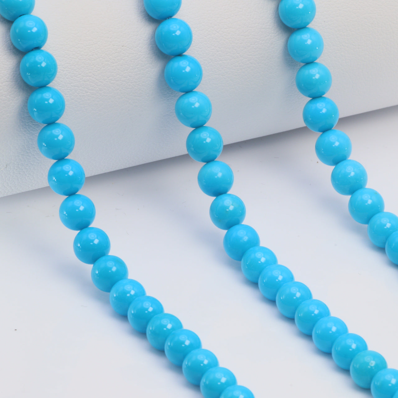 Sleeping Beauty Turquoise 6mm Smooth Rounds