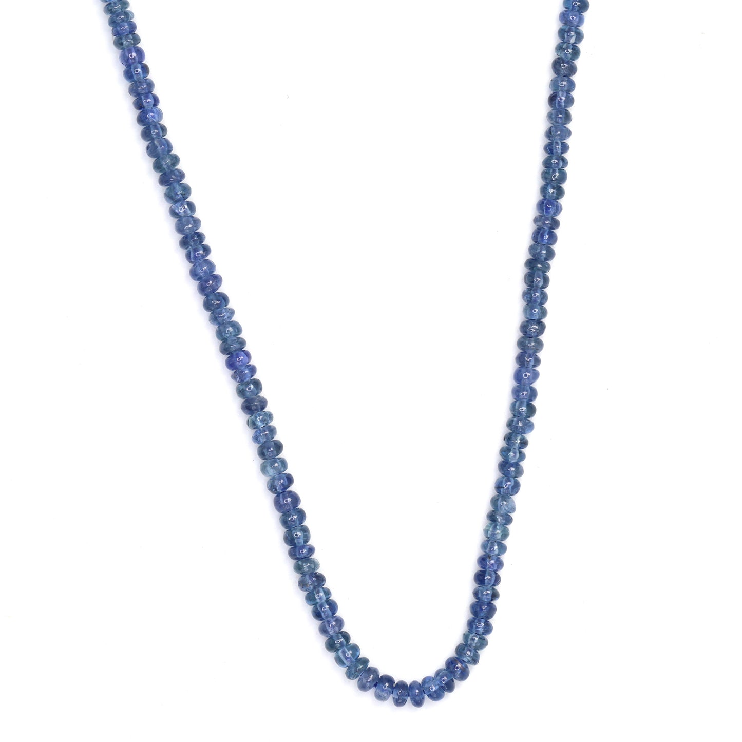 Cornflower Blue Sapphire 2.5mm - 3.0mm Smooth Rondelles Bead Strand