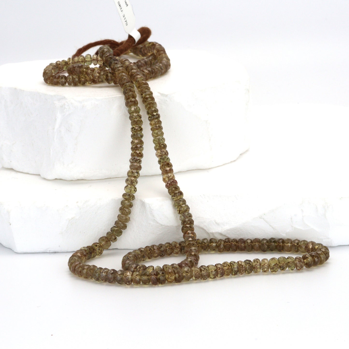 Color Change Garnet 4mm Hand Faceted Rondelles Bead Strand