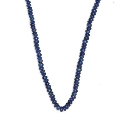 Navy Blue Sapphire 2.5mm - 3.5mm Smooth Rondelles Bead Strand