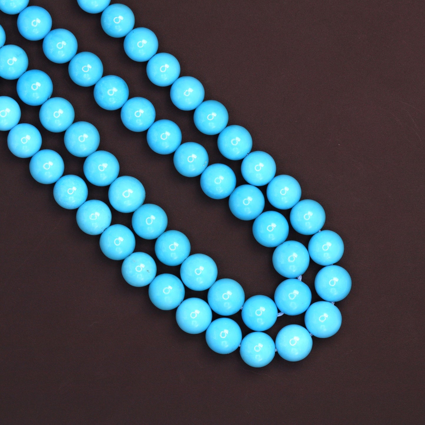 Sleeping Beauty Turquoise 6mm Smooth Rounds
