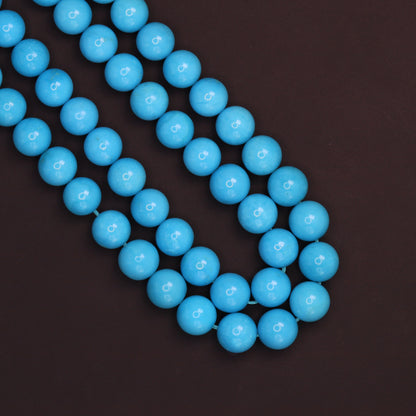 Sleeping Beauty Turquoise 7mm Smooth Rounds