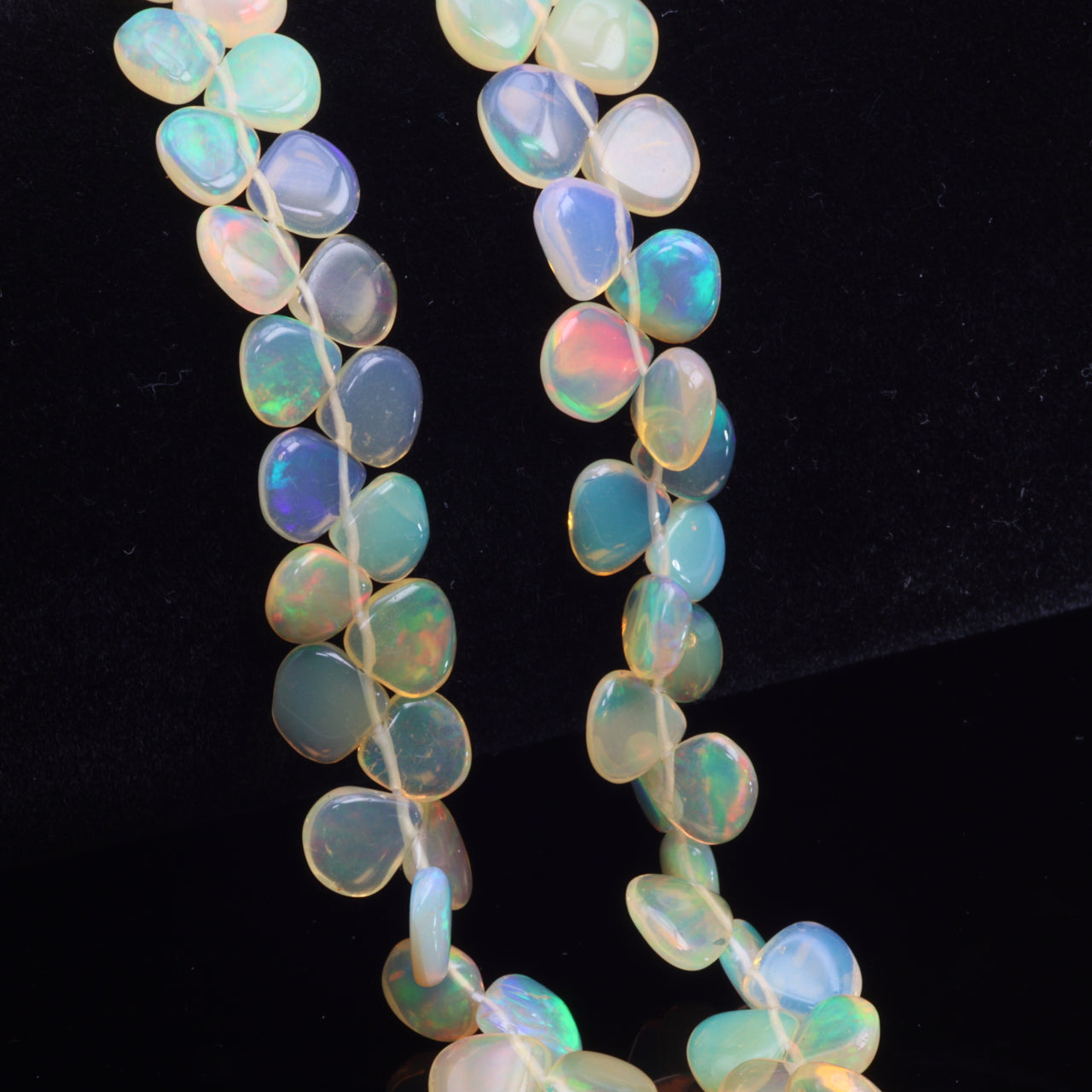Ethiopian Opal 6mm Smooth Heart Shaped Briolettes