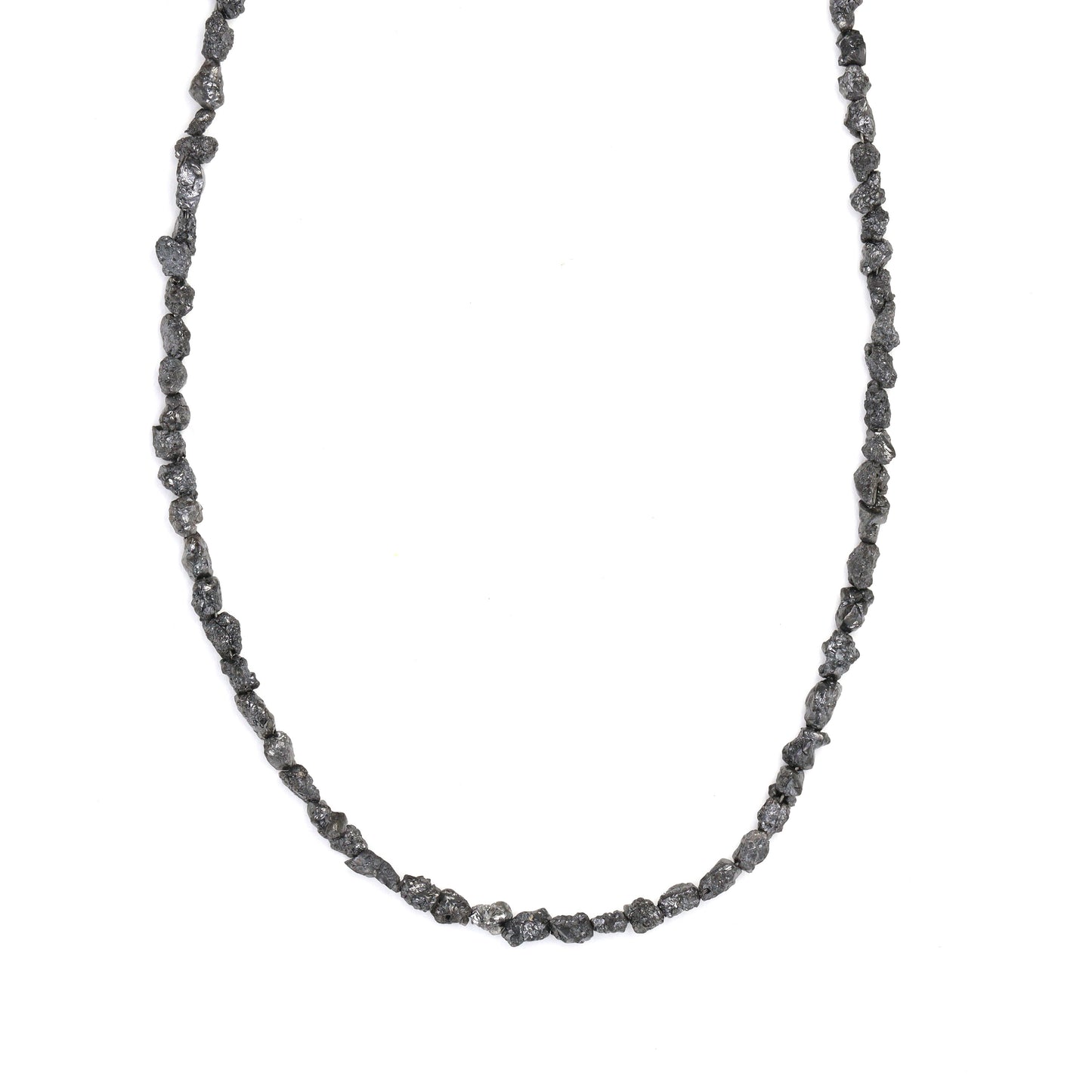 Black Diamond 3x2mm - 4x3mm Faceted Chips Bead Strand