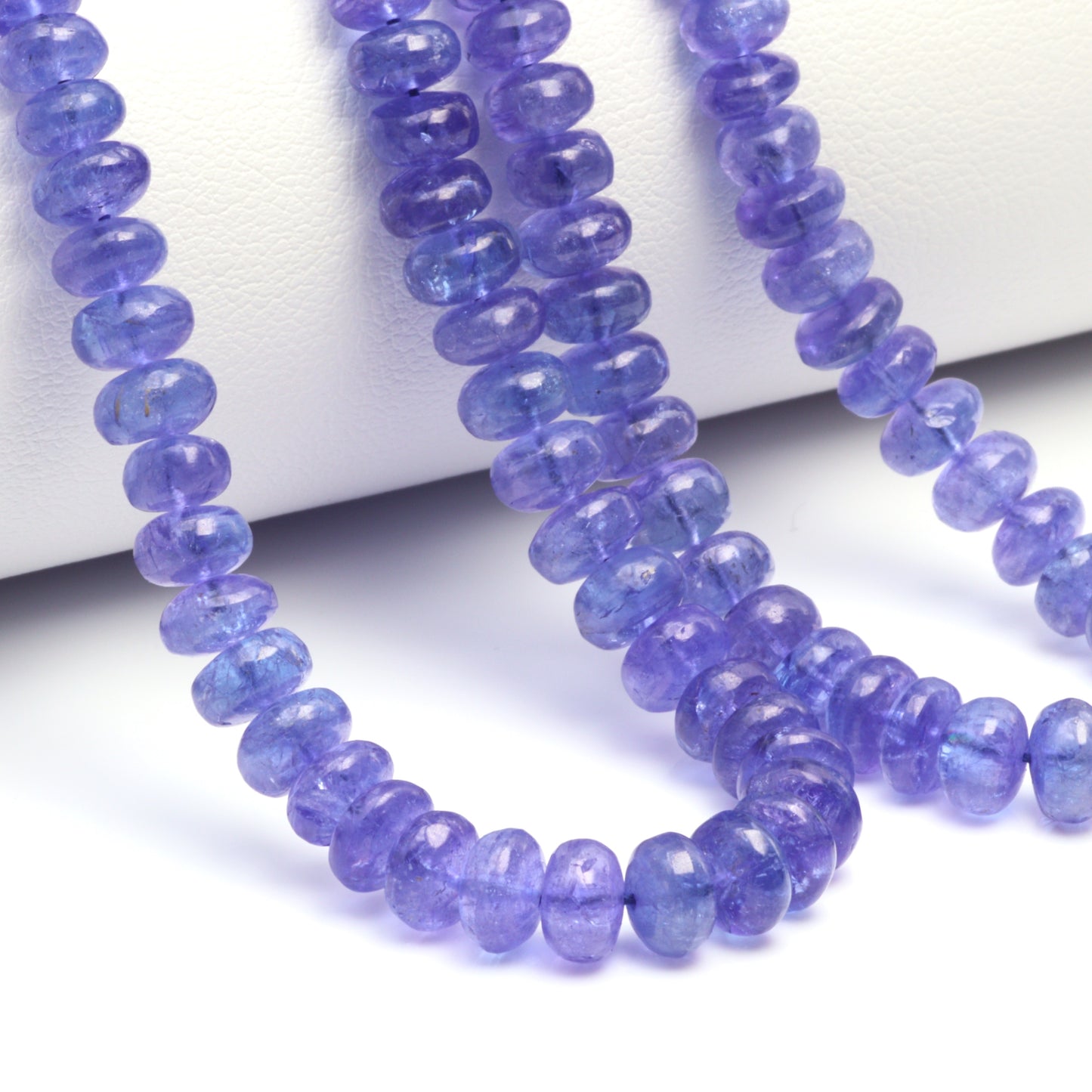 Blue Tanzanite 5mm Smooth Rondelles