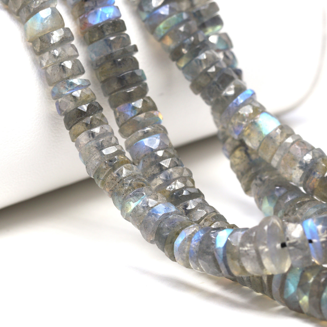 Blue Labradorite 6mm Faceted Tires