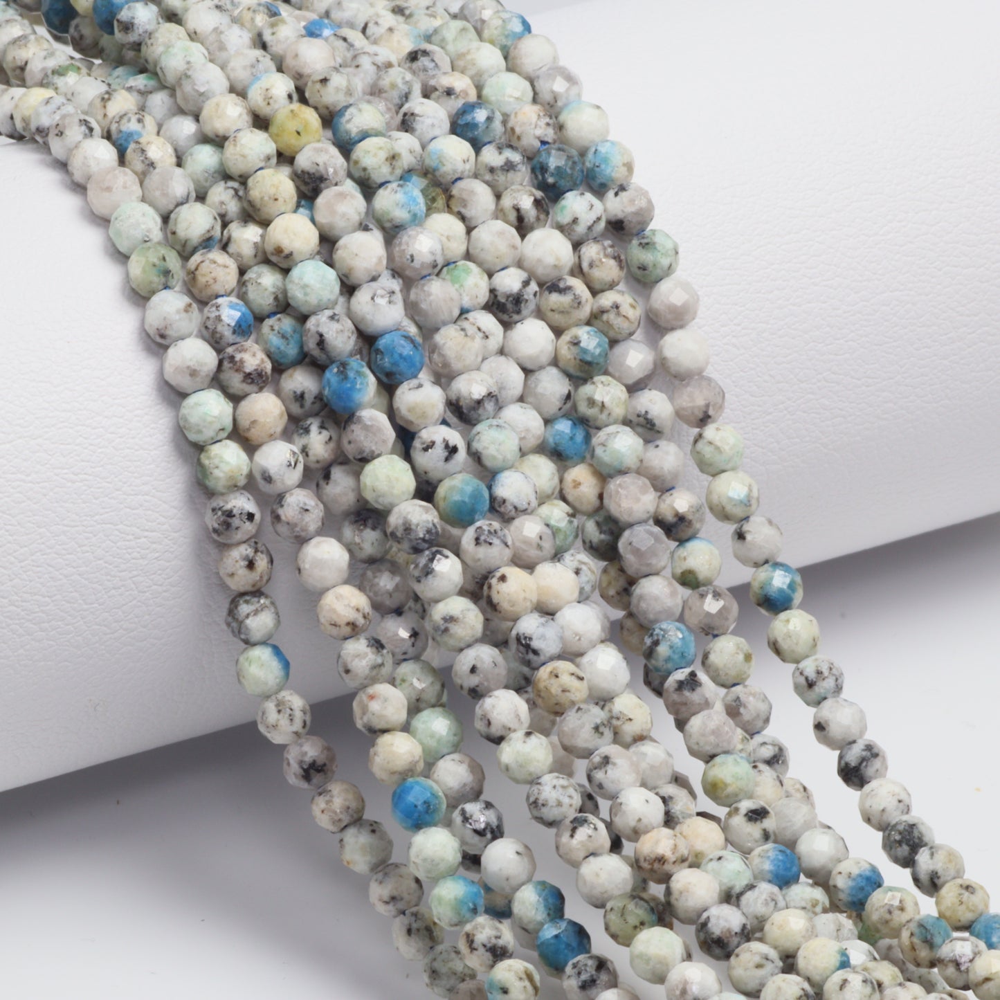 K2 Jasper 3.5mm Faceted Rounds