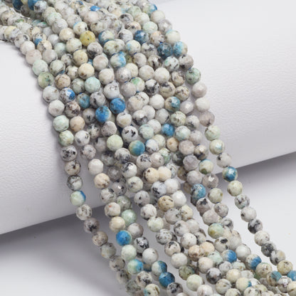 K2 Jasper 3.5mm Faceted Rounds