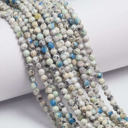 K2 Jasper 3.5mm Faceted Rounds