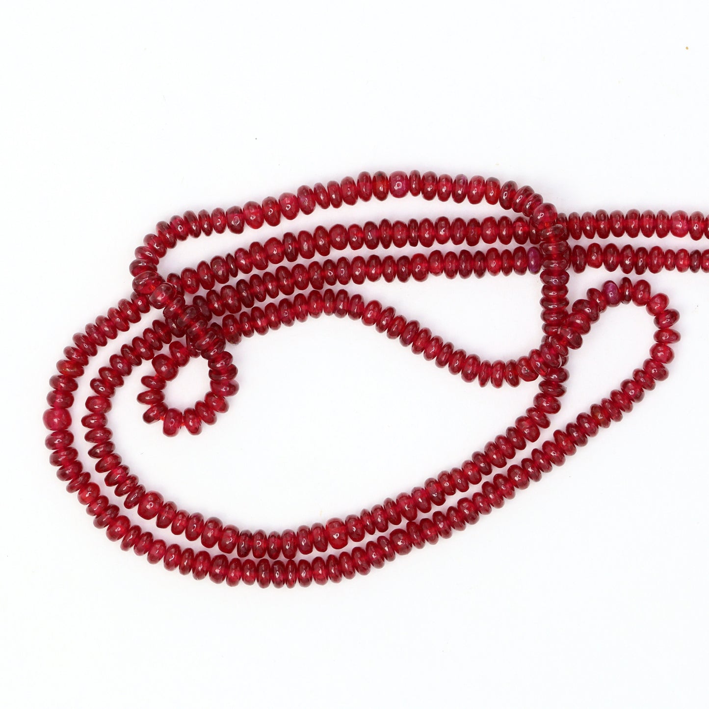 Red Ruby 2.5mm Smooth Rondelles