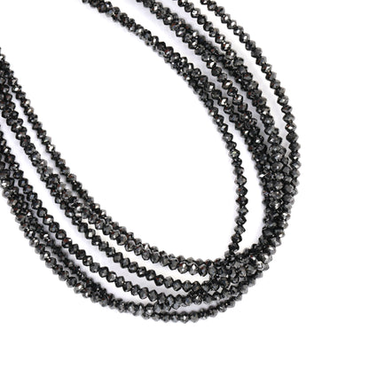 Black Diamond 1.9mm Faceted Rondelles