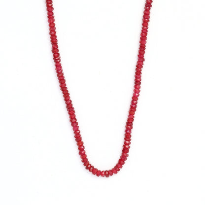 Red Ruby 2mm Faceted Rondelles