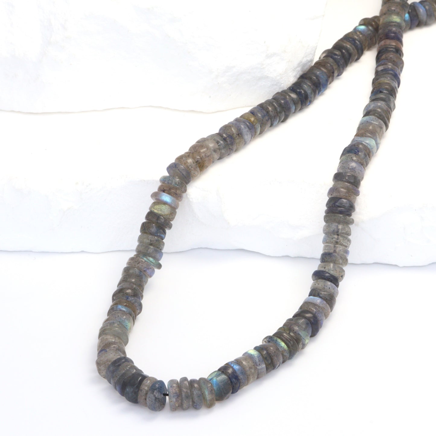 Blue Labradorite 5mm Smooth Tires