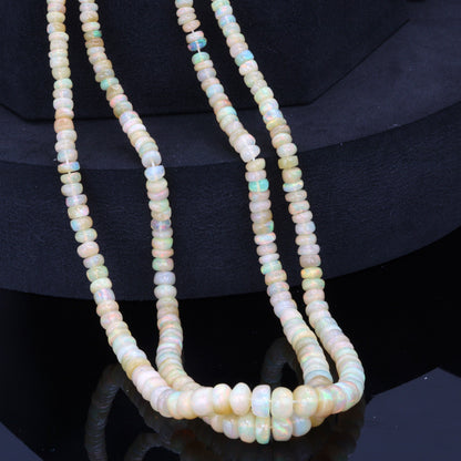 Yellow Ethiopian Opal 3mm Smooth Rondelles