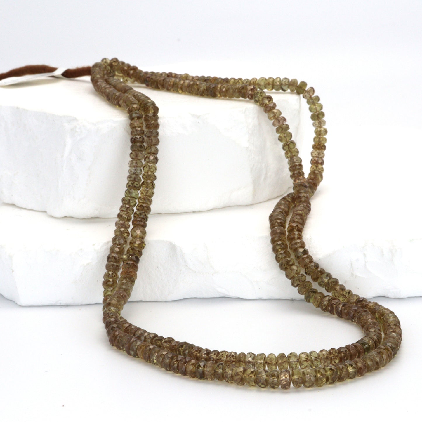 Color Change Garnet 4mm Hand Faceted Rondelles Bead Strand