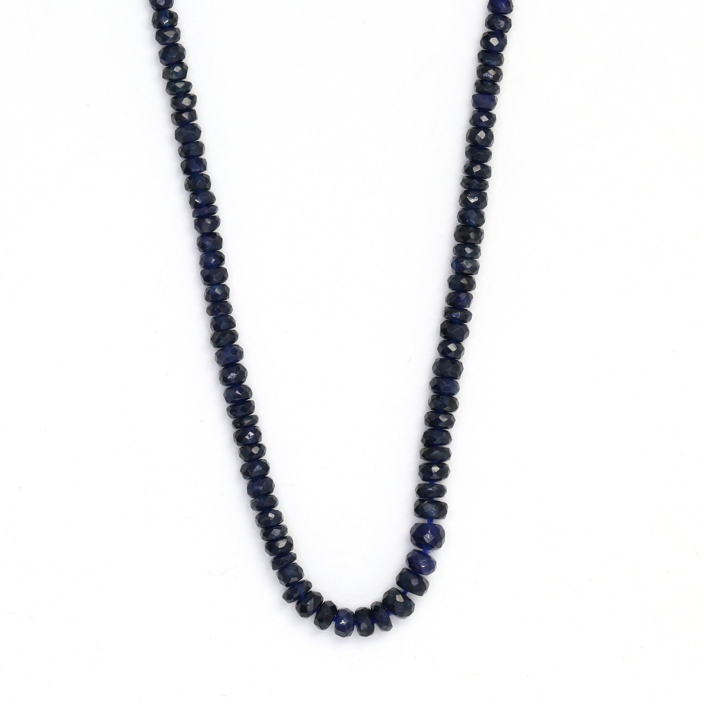 Navy Blue Sapphire 2mm Faceted Rondelles