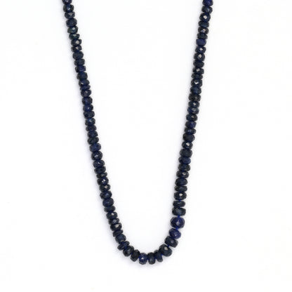 Navy Blue Sapphire 2mm Faceted Rondelles