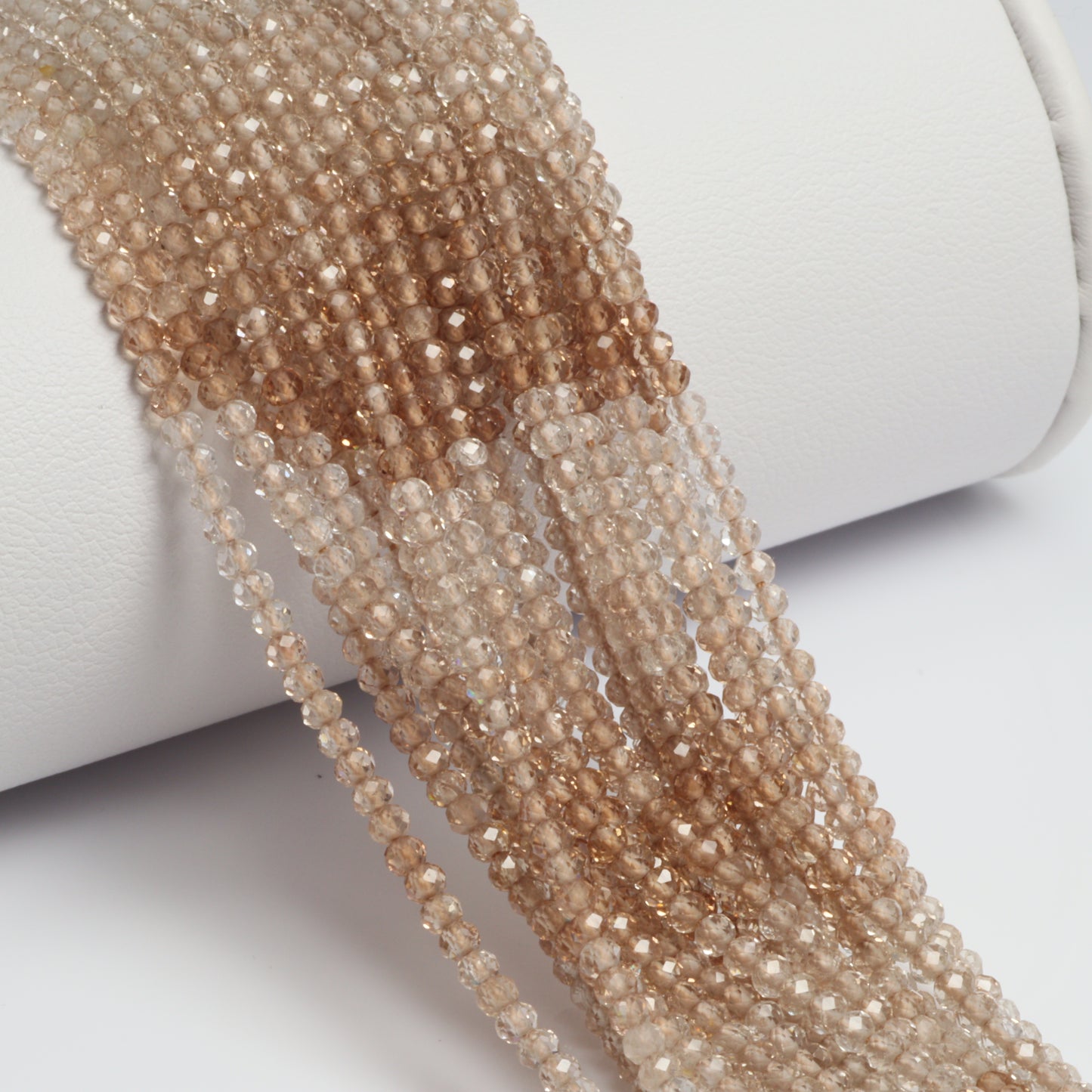 Ombre Imperial Topaz 2.5mm Faceted Rondelles