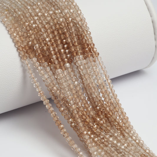 Ombre Imperial Topaz 2.5mm Faceted Rondelles