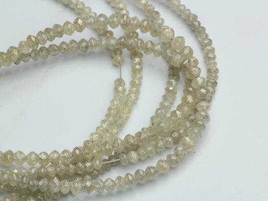 Gray Diamond 1.8mm Faceted Rondelles