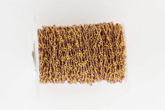 Rhodolite Garnet 2mm Faceted Rounds