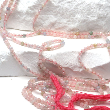 Pink Morganite 2.5mm Faceted Rounds