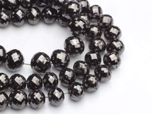Black Diamond 5.5mm Faceted Rondelles