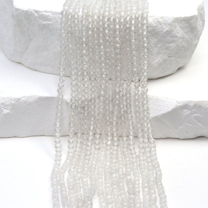 Clear Rock Crystal Quartz 2.5mm Faceted Rounds