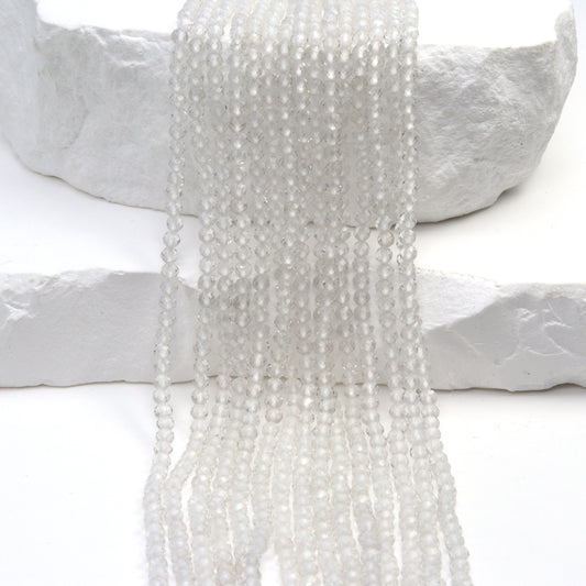 Clear Rock Crystal Quartz 2.5mm Faceted Rounds