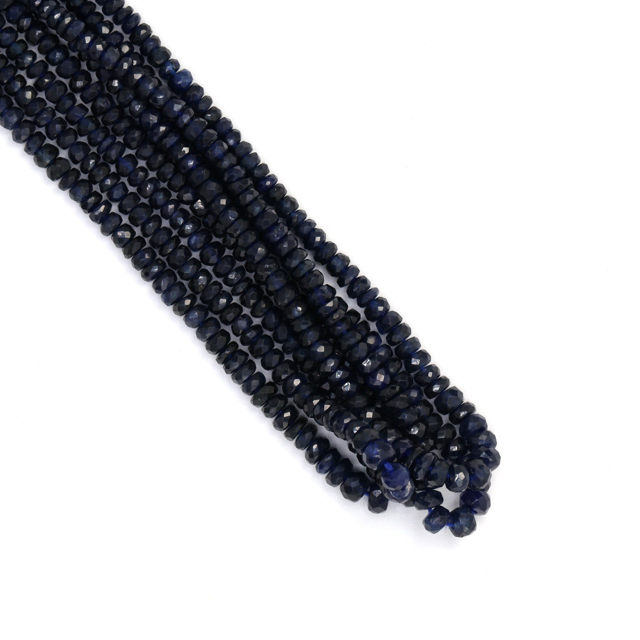 Navy Blue Sapphire 2mm Faceted Rondelles