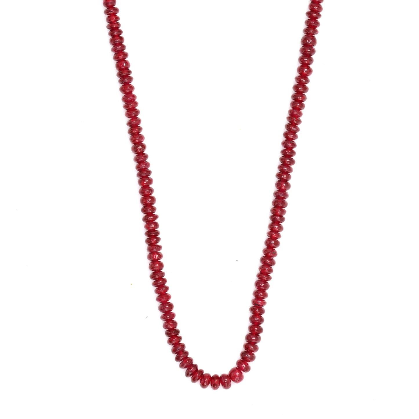 Red Ruby 3mm Smooth Rondelles Bead Strand
