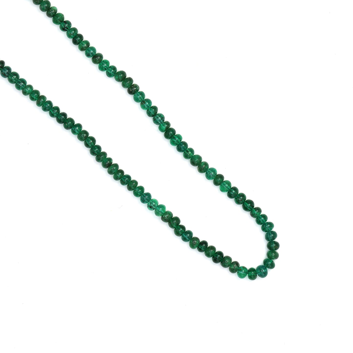 Emerald 2mm - 2.8mm Smooth Rondelles Bead Strand