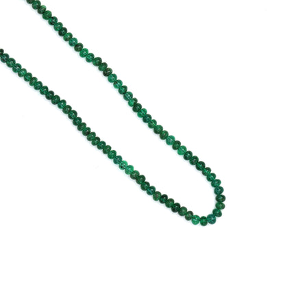 Emerald 2mm - 2.8mm Smooth Rondelles Bead Strand