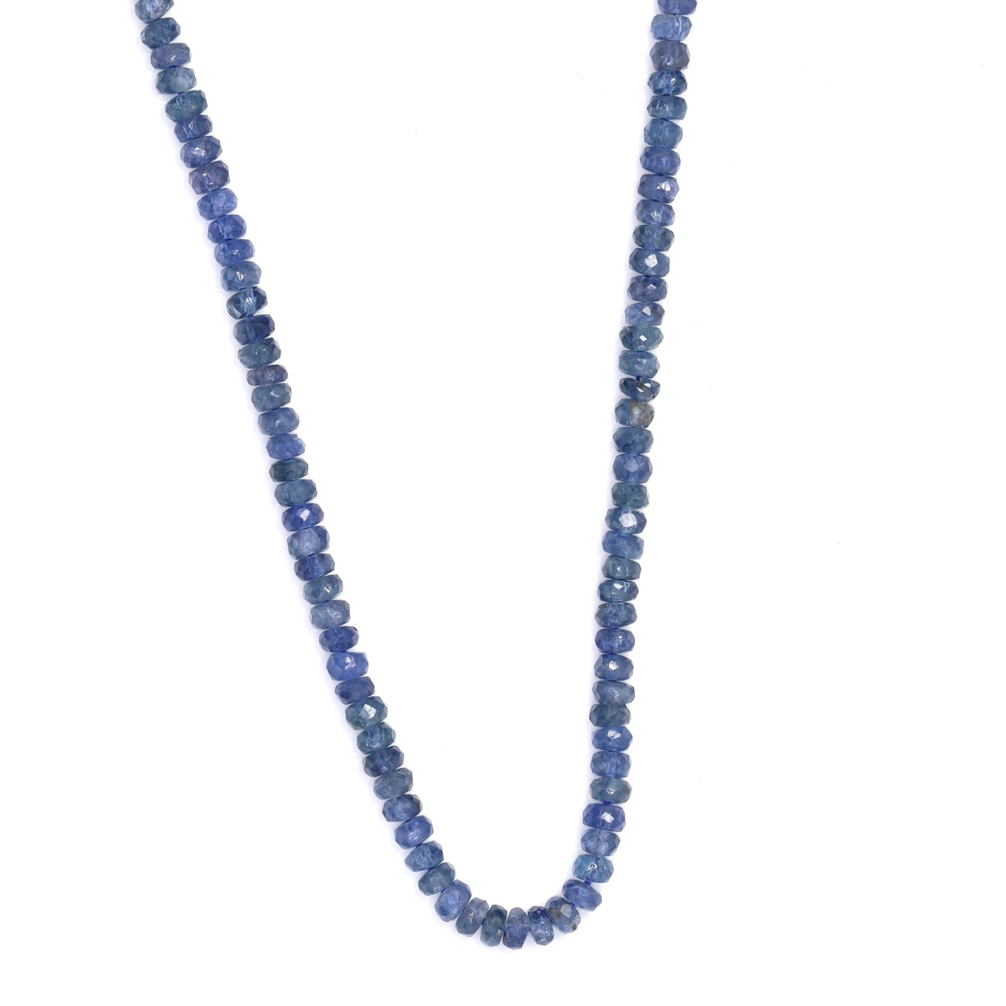 Cornflower Blue Sapphire 3mm Hand Faceted Rondelles Bead Strand