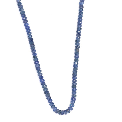 Cornflower Blue Sapphire 3mm Hand Faceted Rondelles Bead Strand