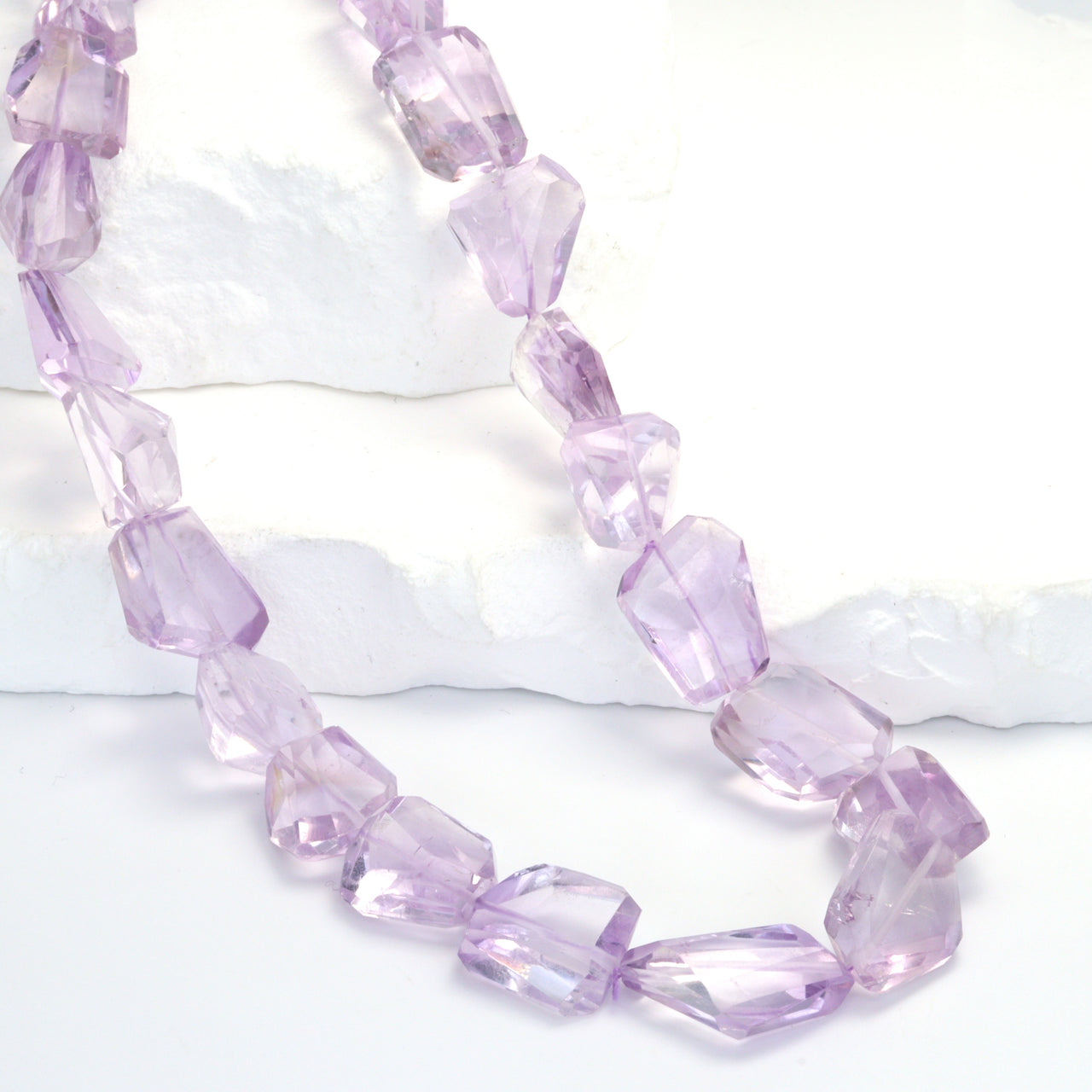 Pink Amethyst 15x12mm Faceted Nuggets