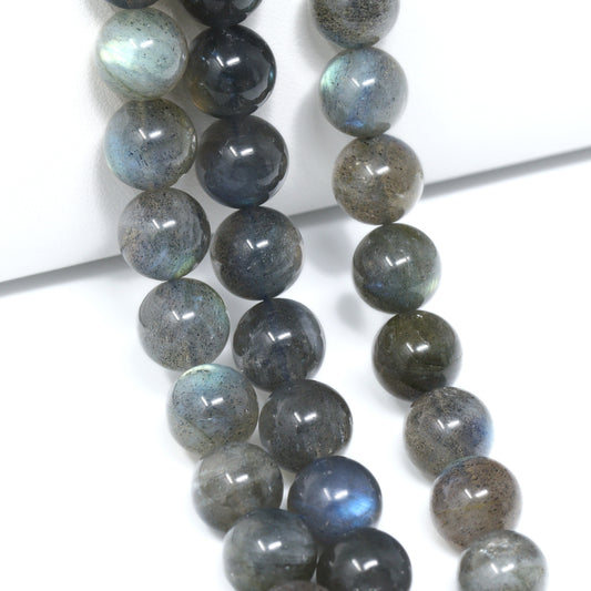 Blue Labradorite 10mm Smooth Rounds Bead Strand