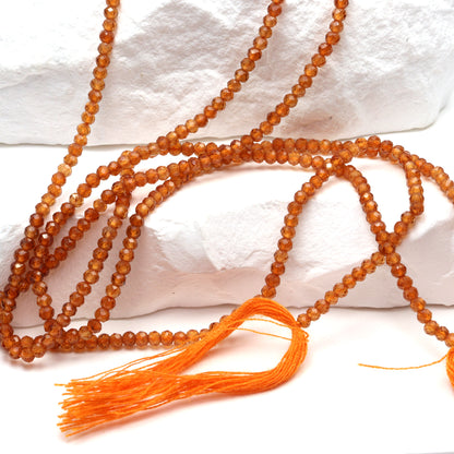 Brown Hessonite Garnet 2mm Faceted Rounds